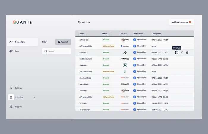 Interface Quanti App