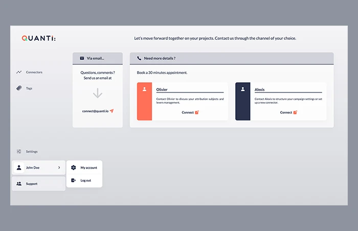 Interface Quanti App
